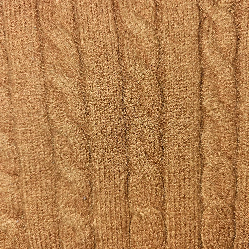 SHEIN Women's Brown Cropped Cable Knit Sweater Vest Sz S